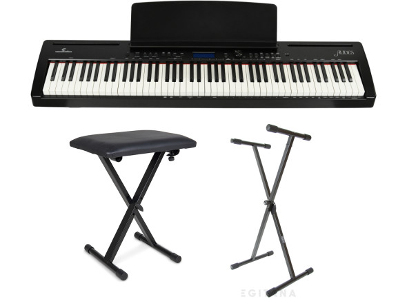 Pack Piano Digital AUDES + Suporte + Banco Pack Piano Digital AUDES + Suporte + Banco